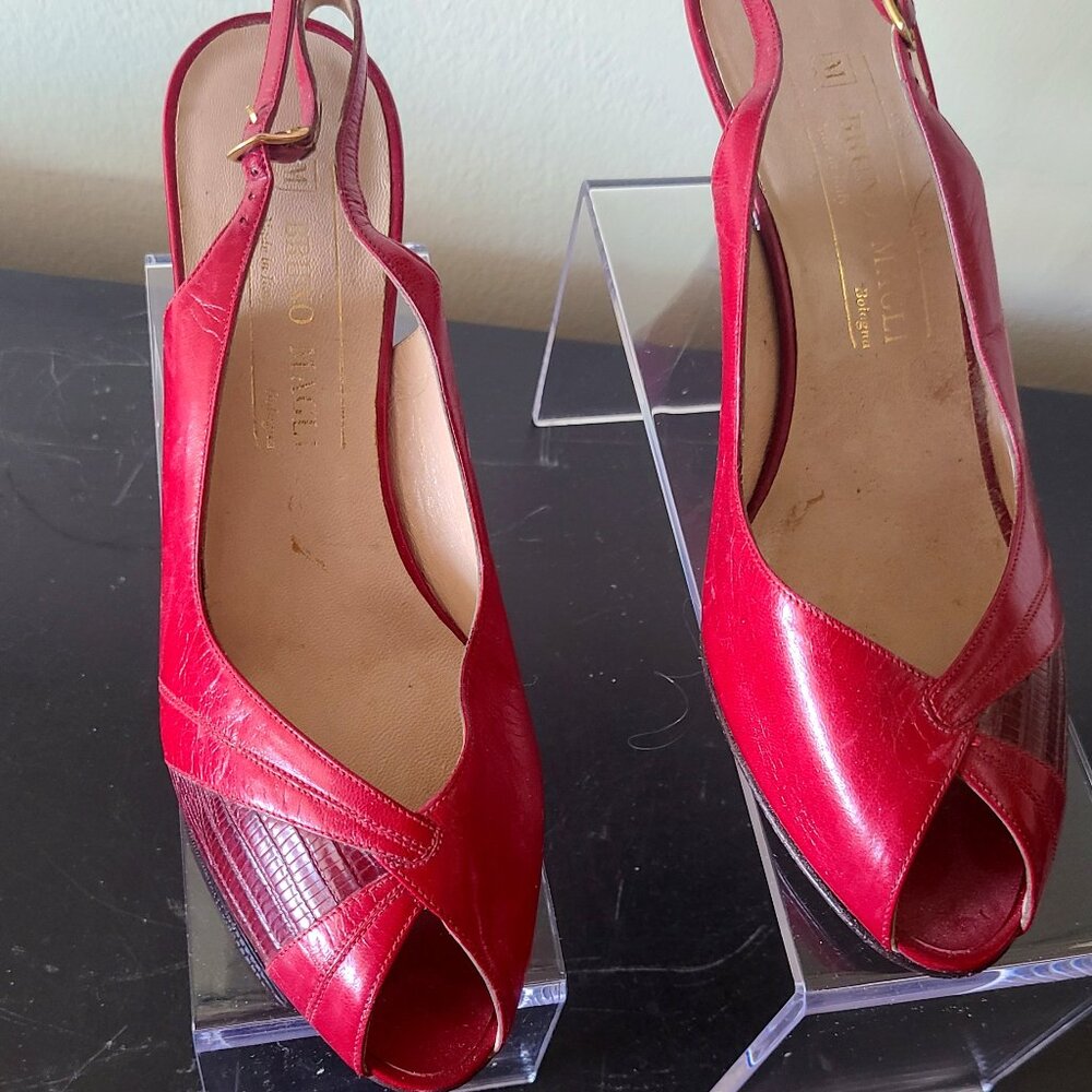 BRUNO MAGLI Red Slingback shoes